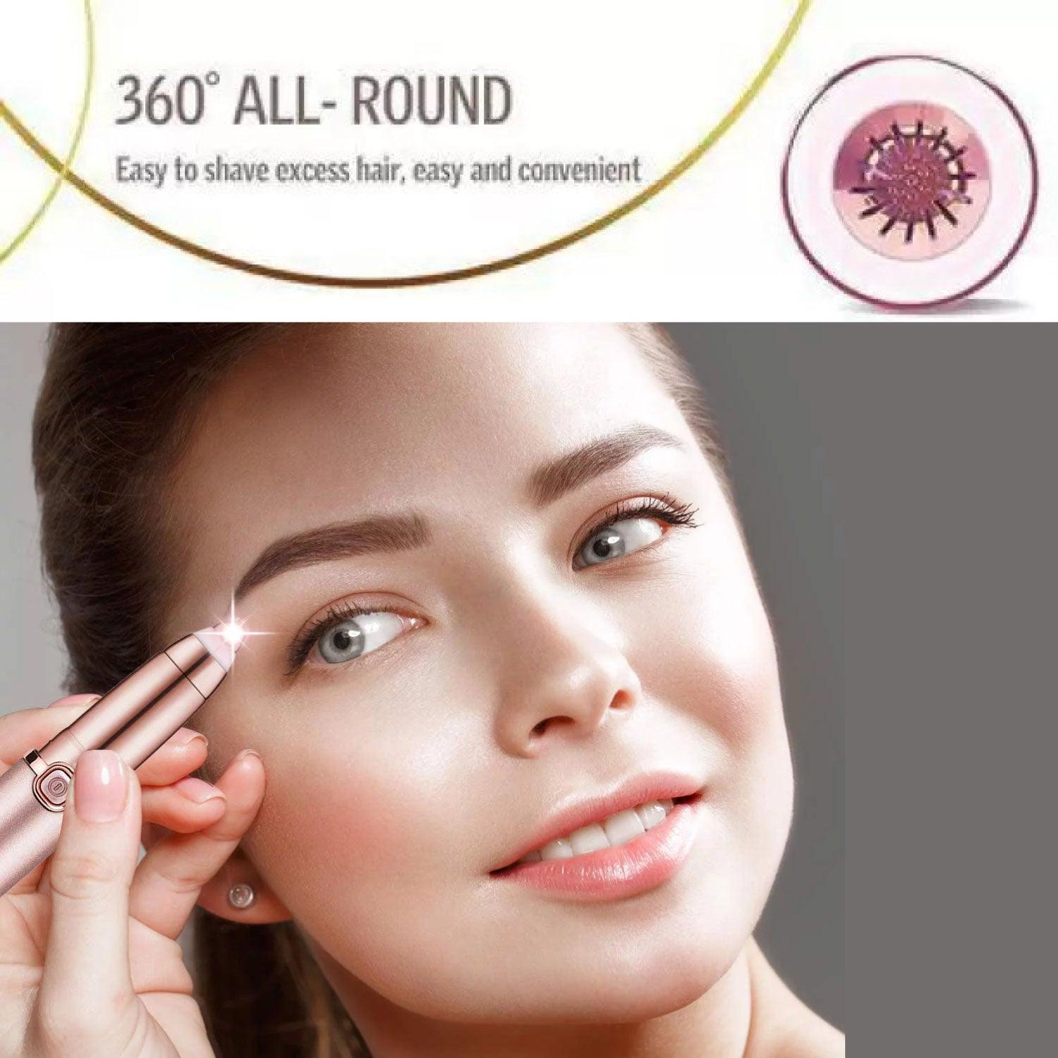 Eyebrow Trimmer for Women - Rechargeable Facial Hair Remover Face Hair Trimmer Eyebrow Razor Portable Mini Epilator Health & Beauty - Tophatter Daily Deals