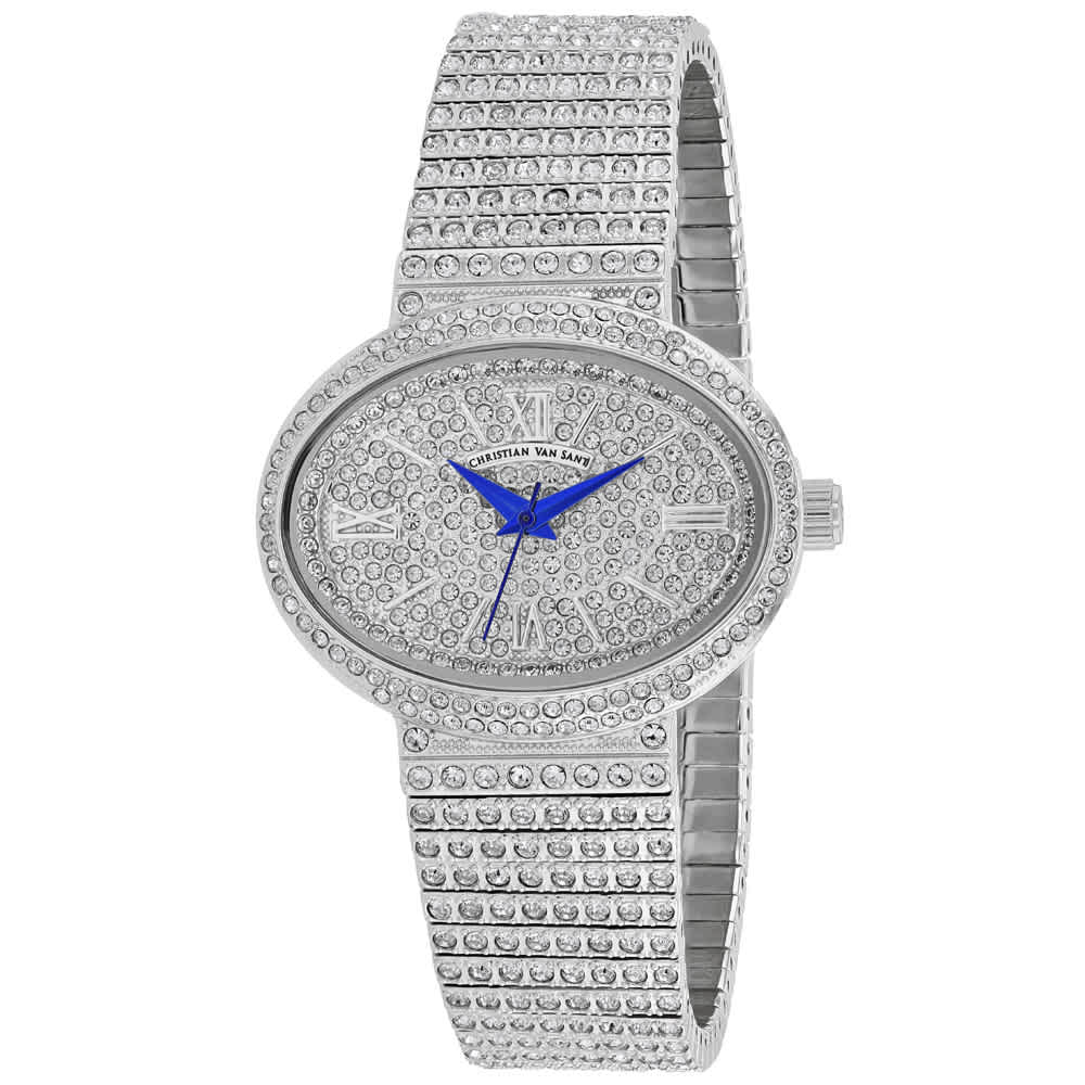 Christian Van Sant Women's Sparkler // CV0250 Silver Watches - Tophatter Daily Deals