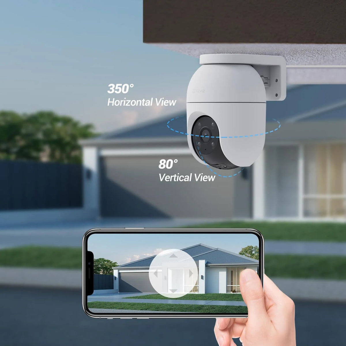 EZVIZ C8C 2K PTZ SMART OUTDOOR CAMERA - Tophatter's Army Deals CCTV - Tophatter Daily Deals