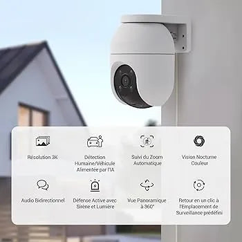 EZVIZ C8C 2K PTZ SMART OUTDOOR CAMERA - Tophatter's Army Deals CCTV - Tophatter Daily Deals