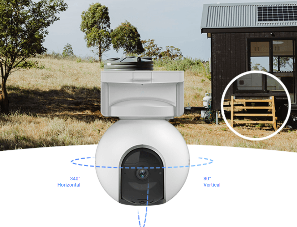 EZVIZ EB8 4G S/HOME CAMERA WITH SOLAR PANEL - Tophatter's Army Deals CCTV - Tophatter Daily Deals