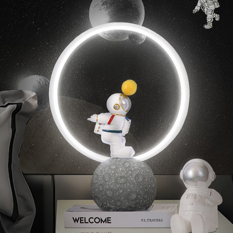 Astronaut Night Light Bedroom Table Lamp Astronaut Bedside Table Lamp 0 - Tophatter Daily Deals