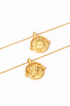 18K Gold-Plated Brass Double Sided Wear Necklace Necklaces - Tophatter Daily Deals