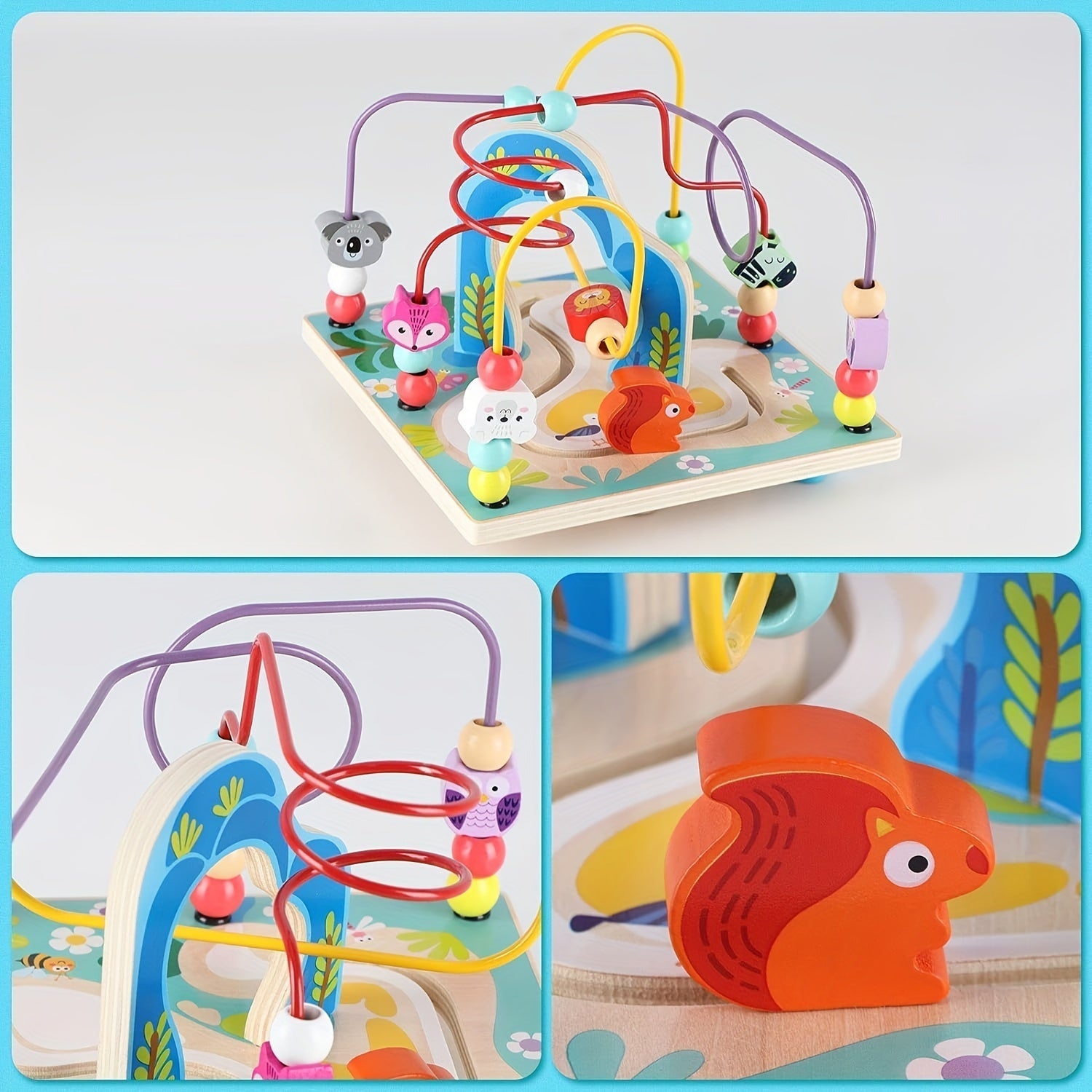 Wooden Activity Cube Educational Toy for Toddlers Baby & Kids > Baby & Kid's Toys > Activity Toys - Tophatter Daily Deals