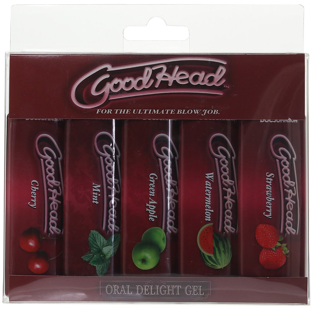 GoodHead One Shot 5 Pack 1oz/28g Lubes and Lotions > Flavored Sex Lubes - Tophatter Daily Deals