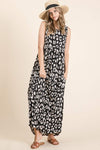 BOMBOM Leopard Maxi Dress with Pockets Casual Dresses - Tophatter Daily Deals