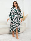 Plus Size Tie Waist Robe Sleep Dresses - Tophatter Daily Deals