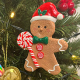 Gingerbread Cookie Christmas Bauble | Christmas Tree Hanging Decoration - 10cm Baubles - Tophatter Daily Deals