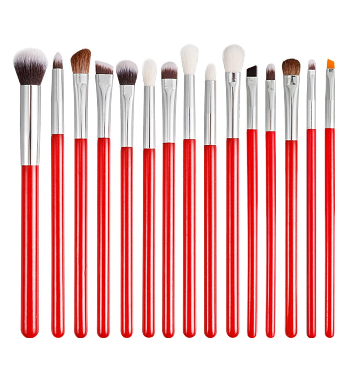 30 PCs Makeup Brush Set Soft Hair Eye Shadow Blush Face Powder Full Set 15 Red Eyes 0 - Tophatter Daily Deals