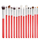 30 PCs Makeup Brush Set Soft Hair Eye Shadow Blush Face Powder Full Set 15 Red Eyes 0 - Tophatter Daily Deals