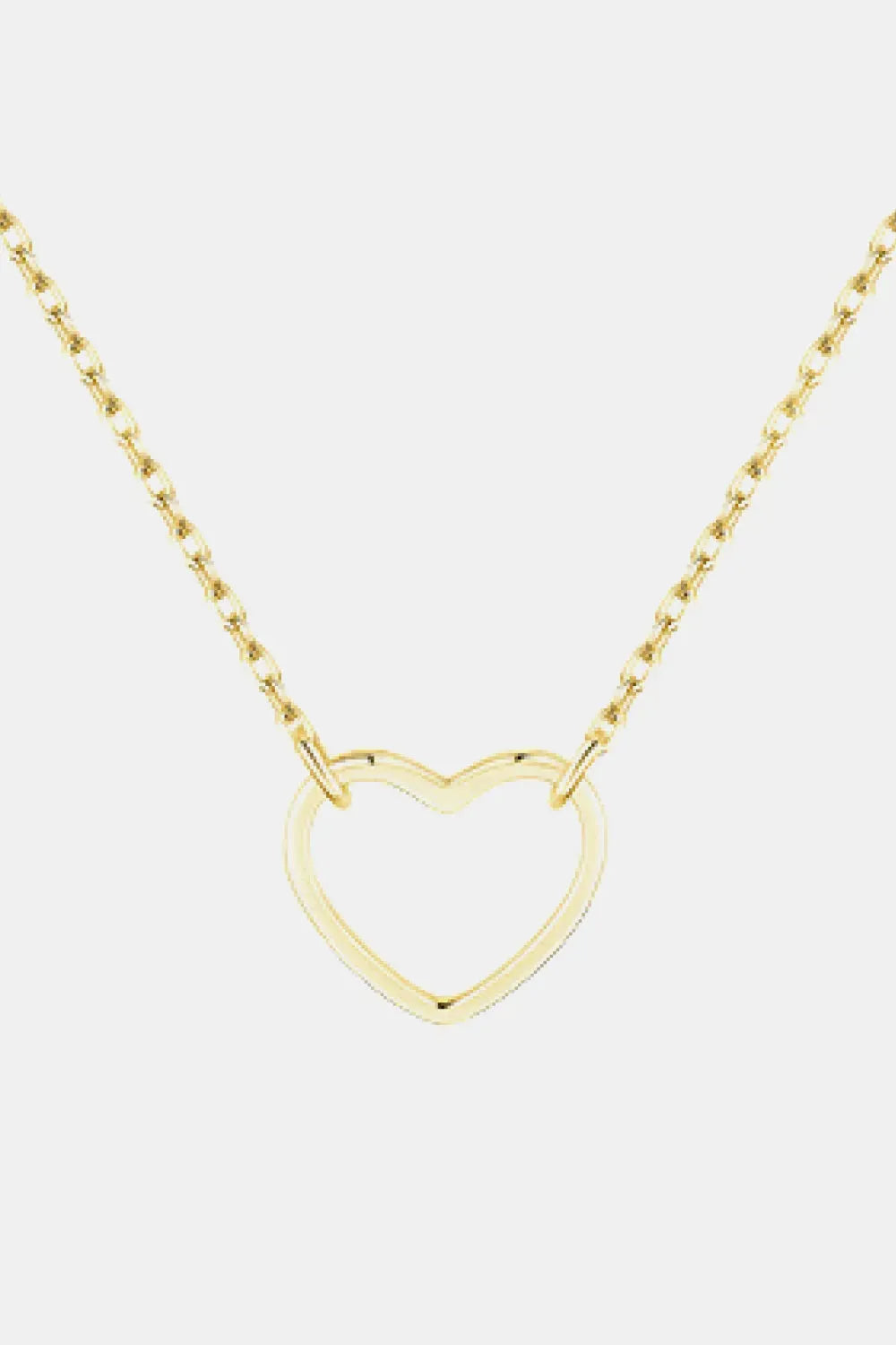 925 Sterling Silver Heart Shape Pendant Necklace Necklaces - Tophatter Daily Deals