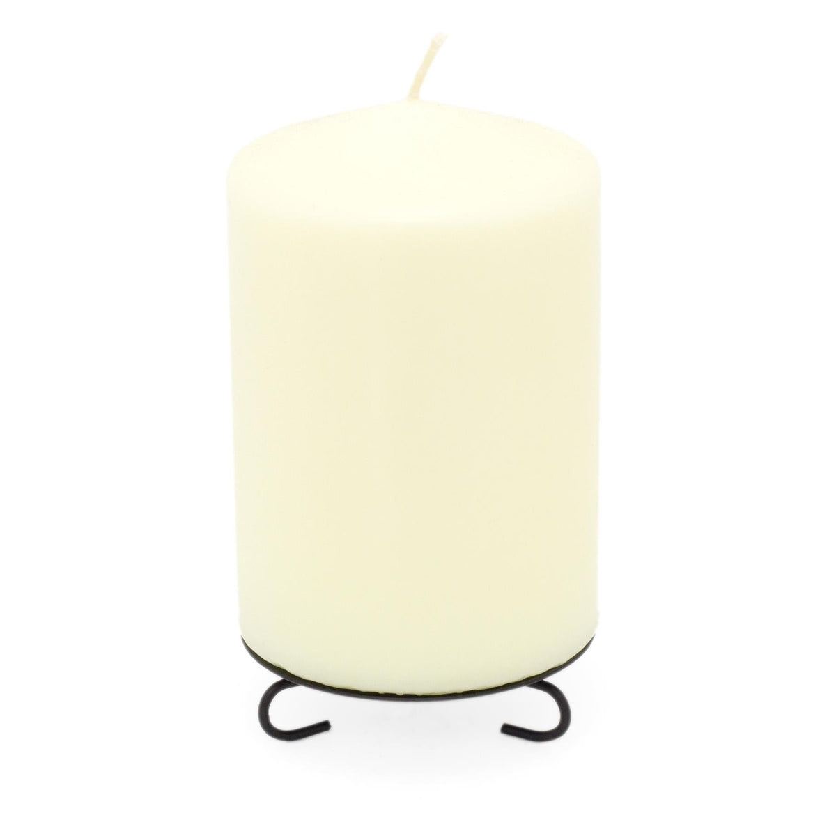 Black Round Metal Spike Candle Holder Pillar Candle Plate Candle Holder - Tophatter Daily Deals