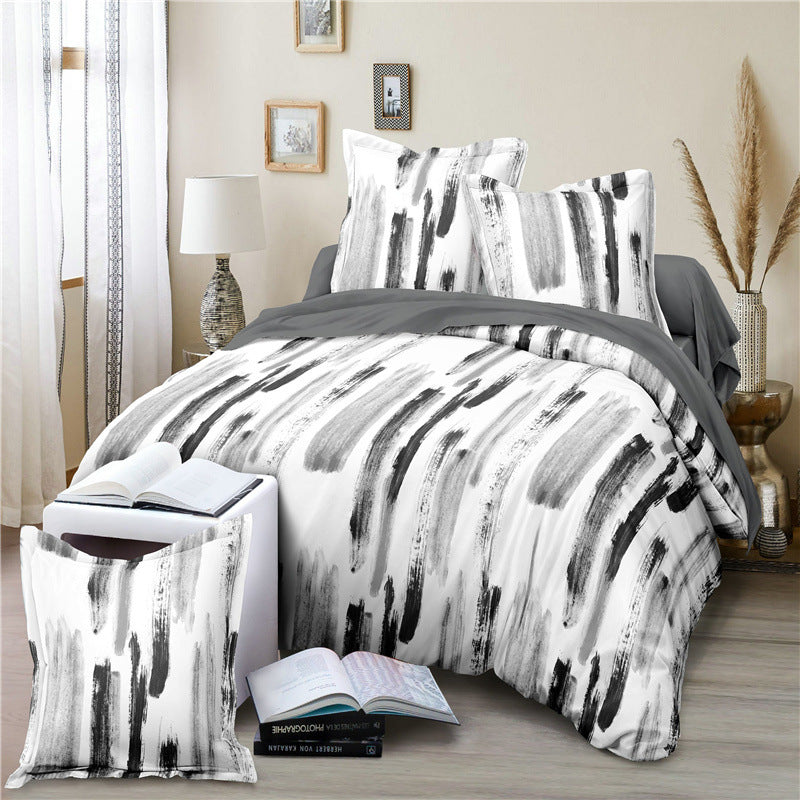 Bed Sheets Quilt Covers 4piece Set Pen and ink 0 - Tophatter Daily Deals