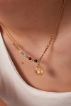 Opal Sun Shape Pendant Necklace Necklaces - Tophatter Daily Deals