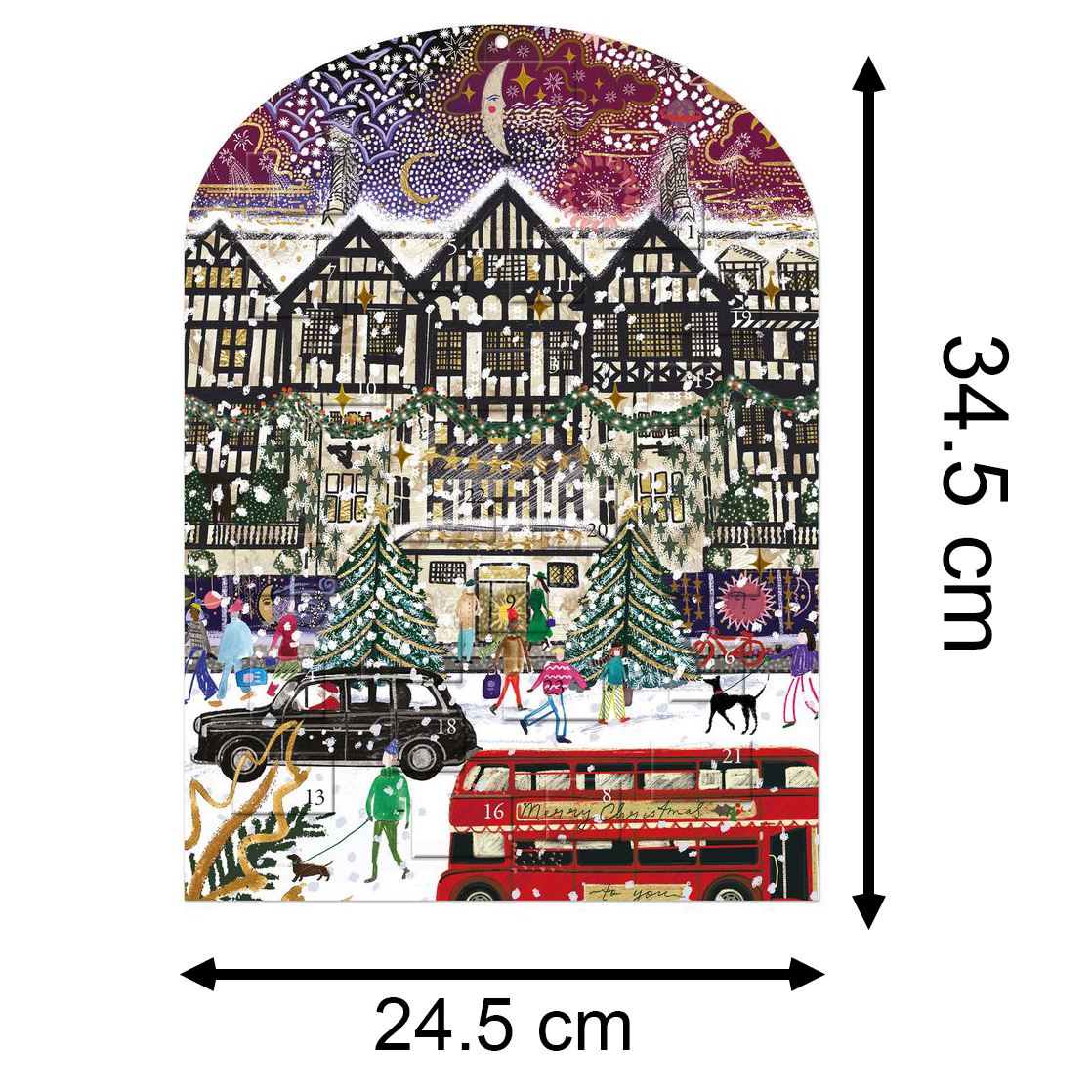 Christmas in London Advent Calendar | Traditional Christmas Advent Calendar Advent Calendar - Tophatter Daily Deals