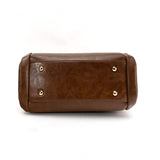 Vintage PU Leather Handbag with Multi Pocket Organizer Insert Handbags & Wallets - Tophatter Daily Deals