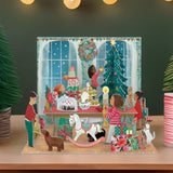 3D Pop & Slot A Christmas Party Free Standing Christmas Advent Calendar Advent Calendar - Tophatter Daily Deals