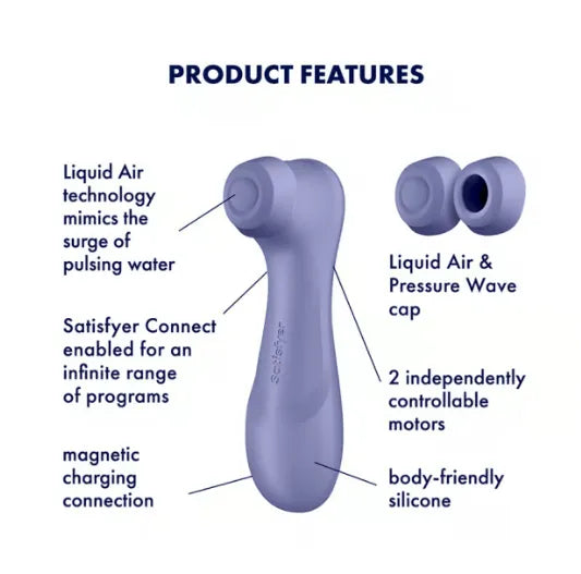 Satisfyer Pro 2 Generation 3 Connect – App-Enabled Waterproof Vibrator > Sex Toys For Ladies > Air Pulsation - Tophatter Daily Deals