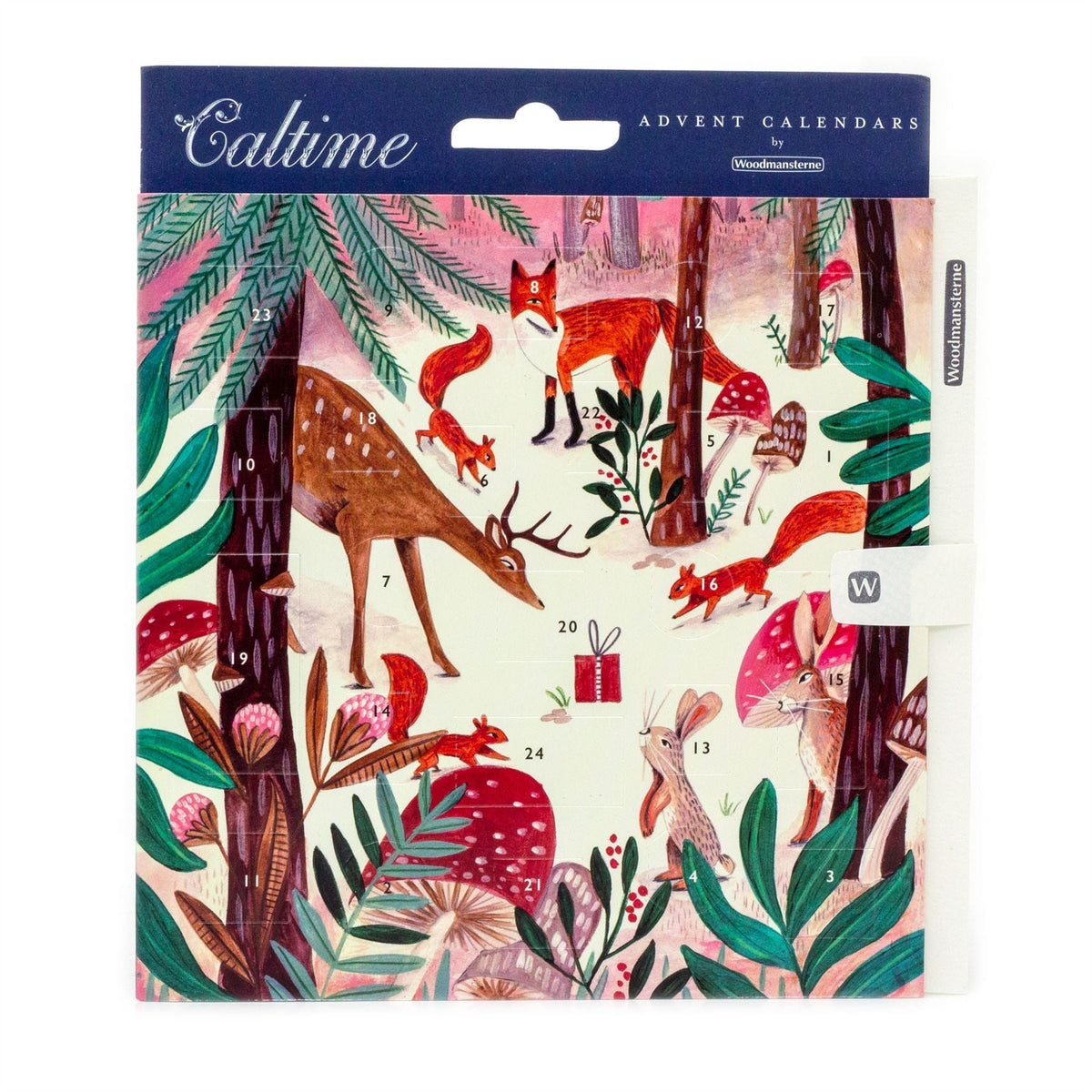 Woodland Friends - Christmas Advent Calendar Greetings Card & Envelope Advent Calendar - Tophatter Daily Deals