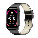 Bluetooth Call Information Push Sports Bracelet Smart Watch Black leather 0 - Tophatter Daily Deals