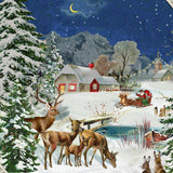 Winter Wildlife Lantern Christmas Advent Calendar | Traditional Advent Calendar Advent Calendar - Tophatter Daily Deals