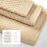 Cotton Diamond Waffle Weave Bath Towel Set - Grayson Collection Bath - Tophatter Daily Deals