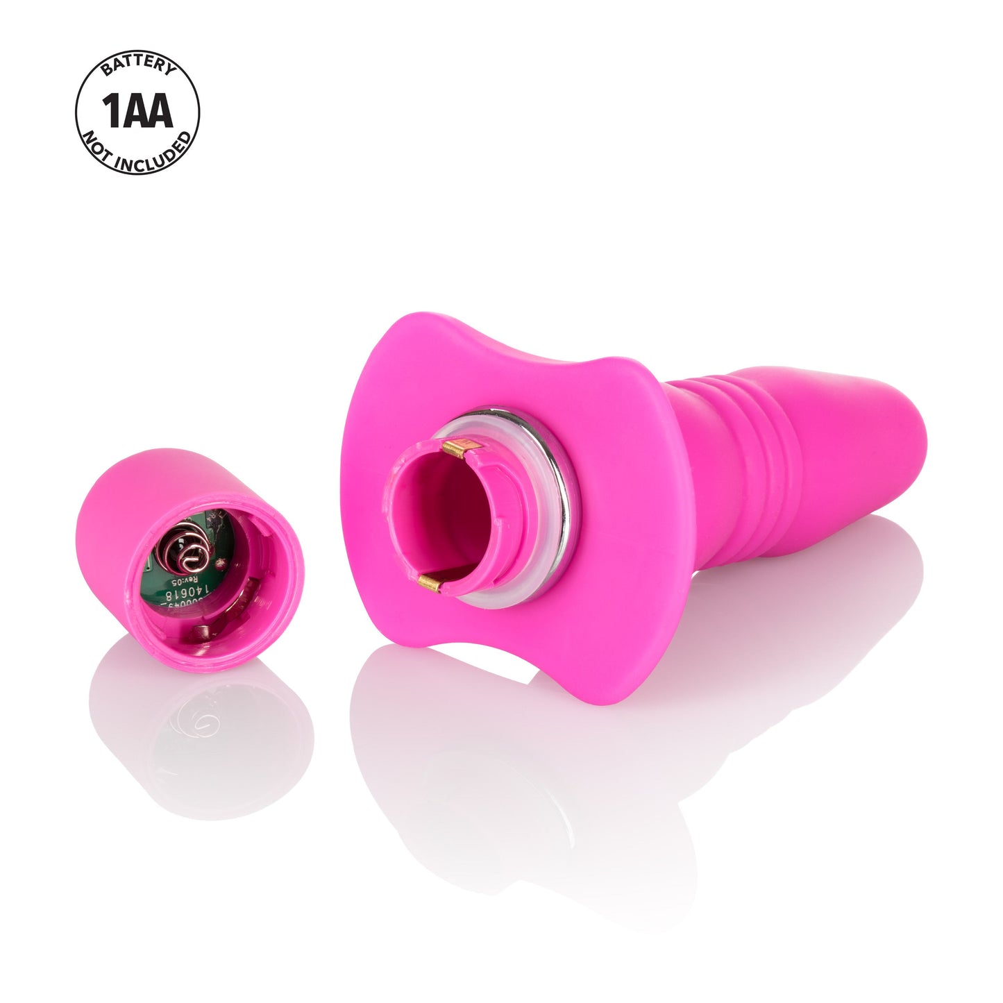 Booty Call Booty Buzz Pink Premium Silicone 3 Inch Vibrating Probe with 10 Pleasure Settings > Anal Range > Vibrating Butt Plugs - Tophatter Daily Deals