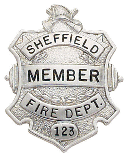 F109 - Custom Engraved Badge by Smith & Warren - Tophatter's Weapons'N'Deals Firefighter - Tophatter Daily Deals