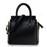 Vintage PU Leather Handbag with Multi Pocket Organizer Insert Handbags & Wallets - Tophatter Daily Deals