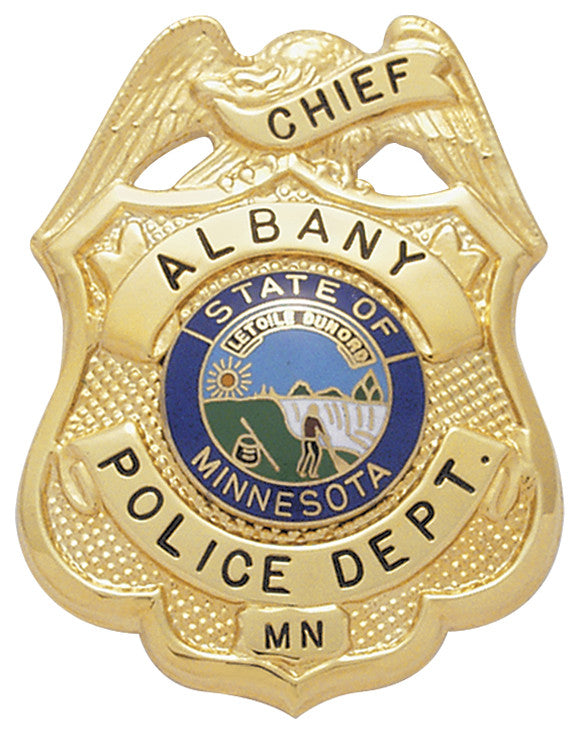 F118 - Custom Engraved Badge by Smith & Warren - Tophatter's Weapons'N'Deals Eagle Top - Tophatter Daily Deals