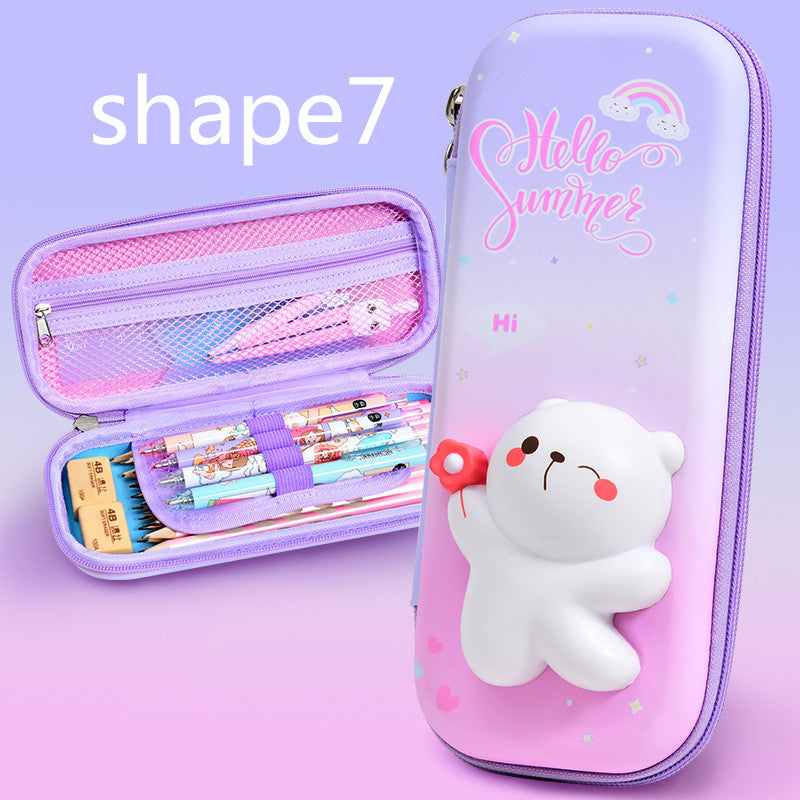 3D Decompression Pencil Case Multifunctional Large-capacity Shape7 0 - Tophatter Daily Deals