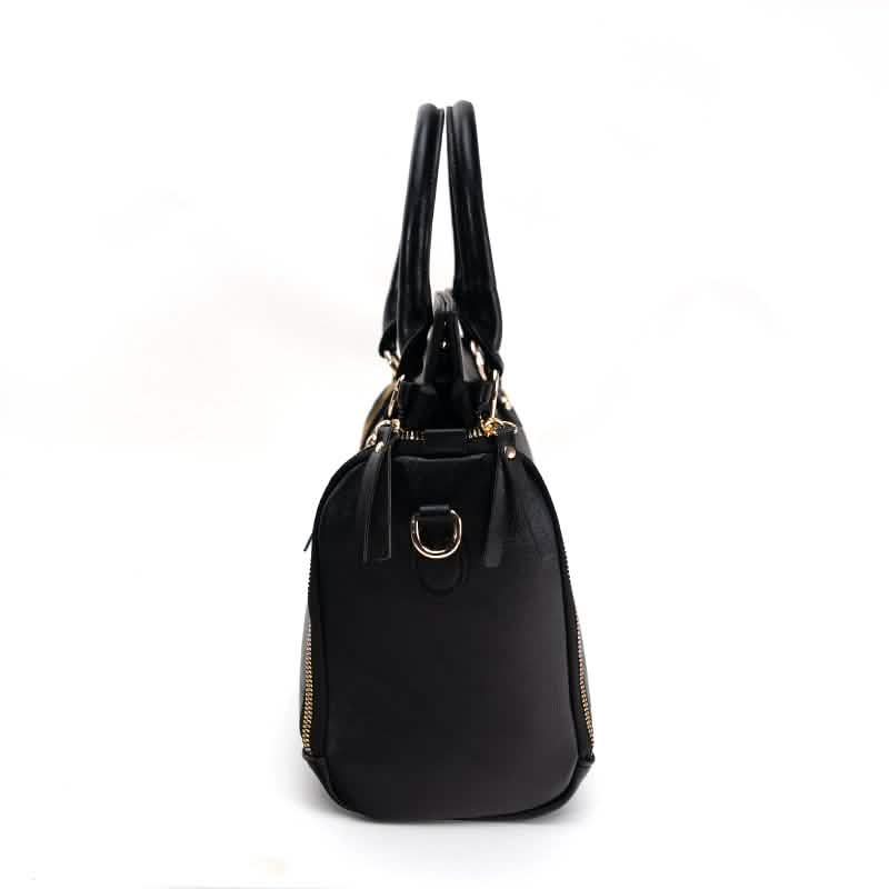 Vintage PU Leather Handbag with Multi Pocket Organizer Insert Handbags & Wallets - Tophatter Daily Deals