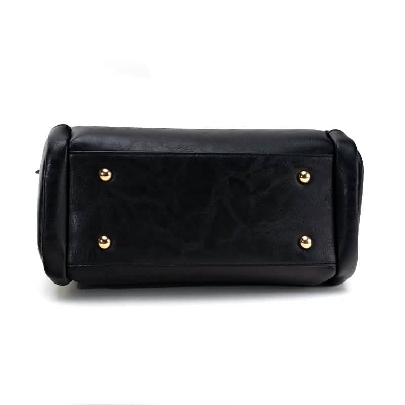 Vintage PU Leather Handbag with Multi Pocket Organizer Insert Handbags & Wallets - Tophatter Daily Deals