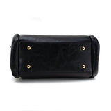 Vintage PU Leather Handbag with Multi Pocket Organizer Insert Handbags & Wallets - Tophatter Daily Deals