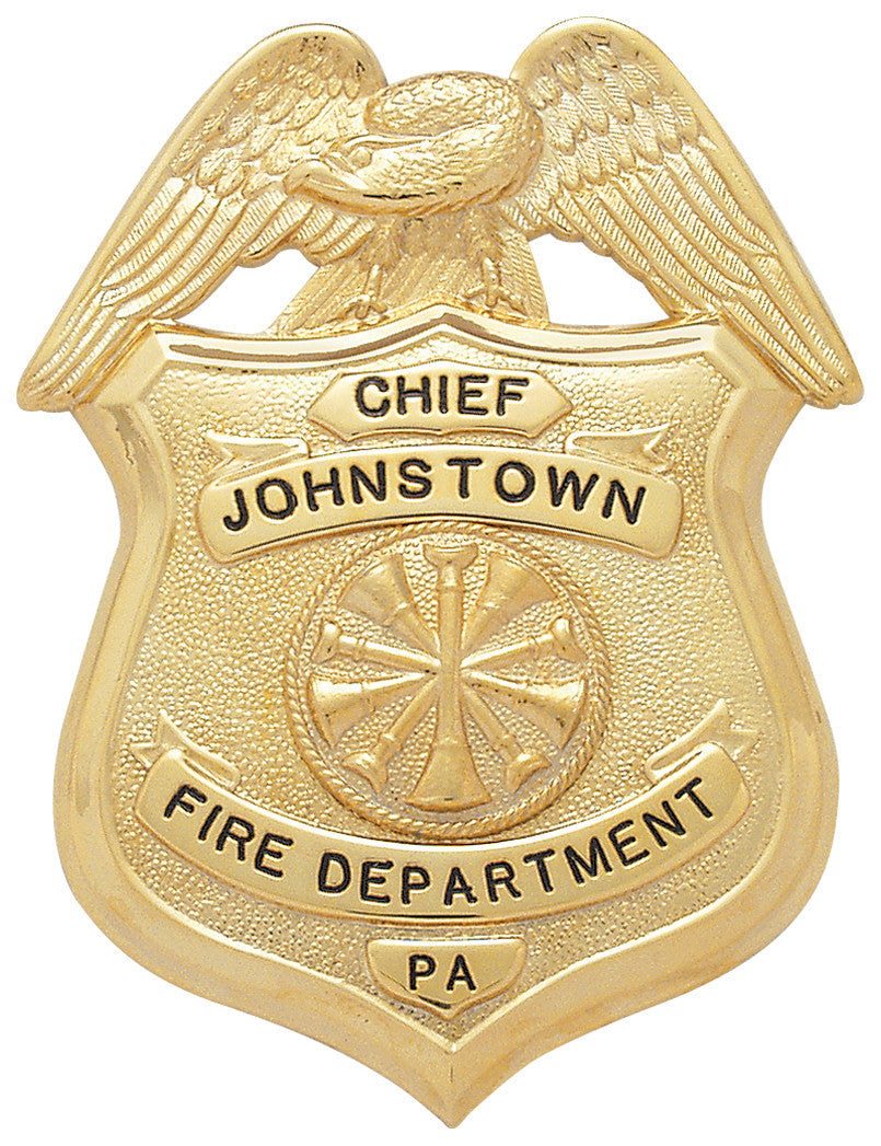 F176 - Custom Engraved Badge by Smith & Warren - Tophatter's Weapons'N'Deals Eagle Top - Tophatter Daily Deals