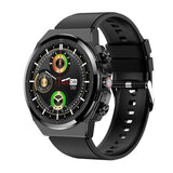 2-in-1 Bluetooth Talking Heart Rate Monitoring Smartwatch Black Single Color Tape 0 - Tophatter Daily Deals