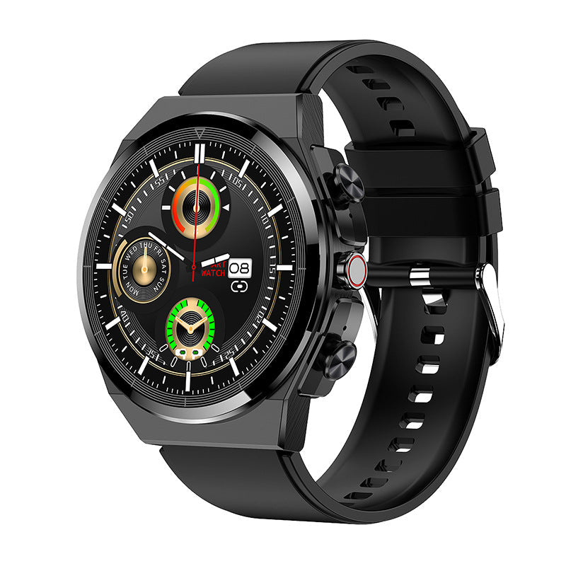 2-in-1 Bluetooth Talking Heart Rate Monitoring Smartwatch Black Single Color Tape 0 - Tophatter Daily Deals