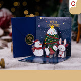 3D Three-dimensional Greeting Card Creative Christmas Eve Section CHK011 0 - Tophatter Daily Deals