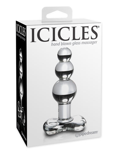 Icicles Clear Glass Anal Plug with Tapered Tip for Comfort > Glass > Toys - Tophatter Daily Deals