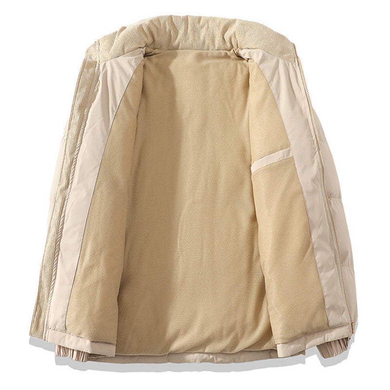Insulating Unisex Puffer Coat - Stand Collar, Cotton 3D Changing Face Moving Picture Frame - Tophatter Daily Deals