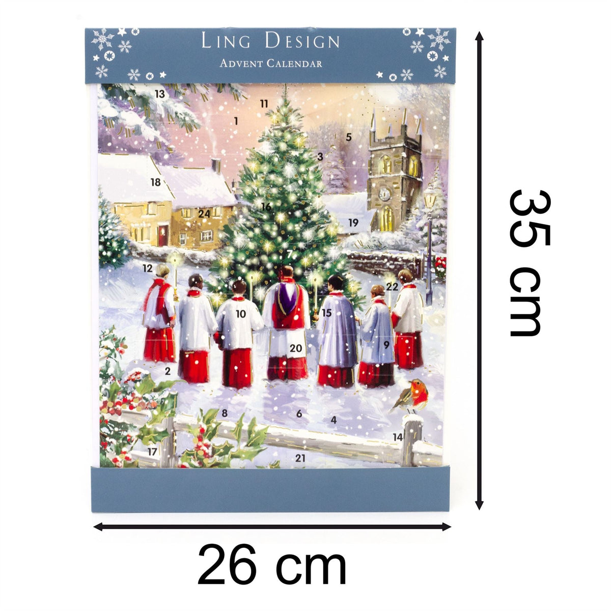 Morning Service Christmas Advent Calendar | Picture Advent Calendar - 34x25cm Advent Calendar - Tophatter Daily Deals