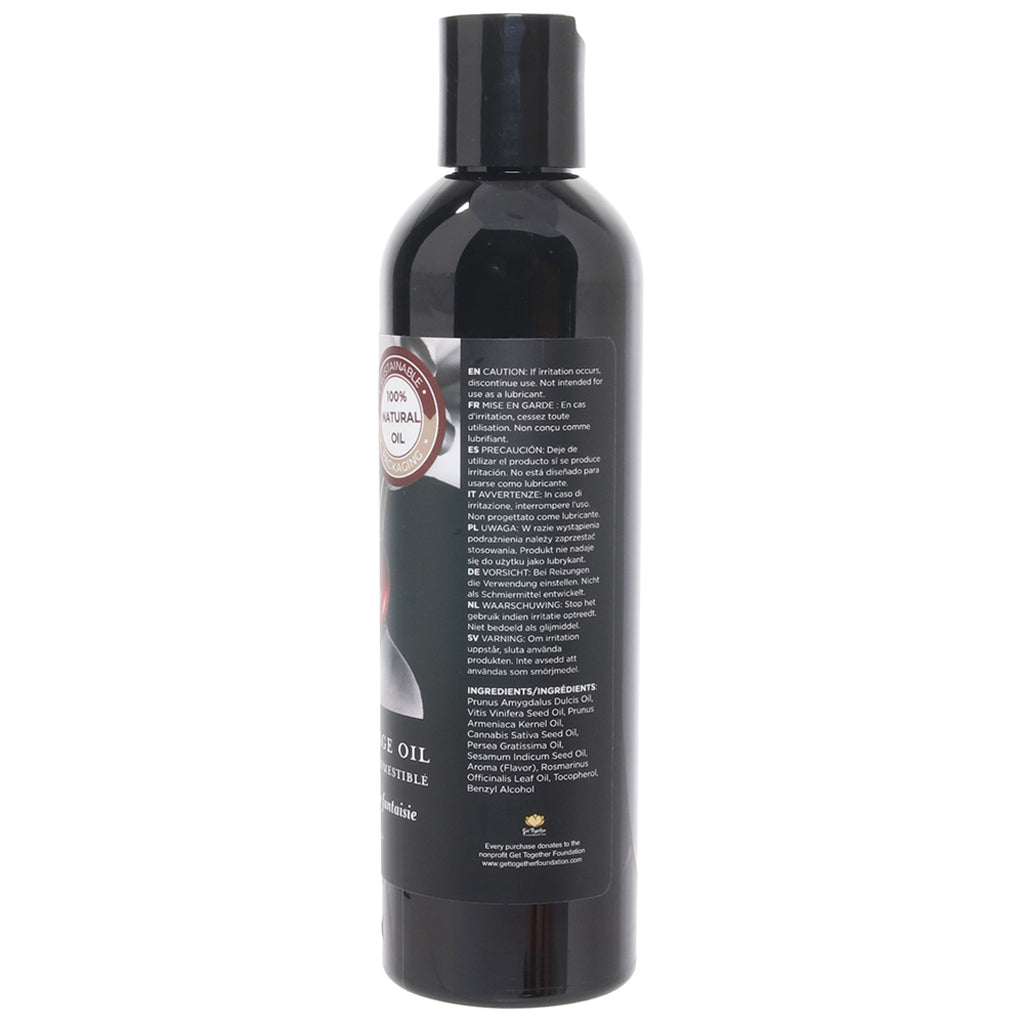 Edible Massage Oil 8oz/236ml in Cherry Sensual Love > Massage - Tophatter Daily Deals