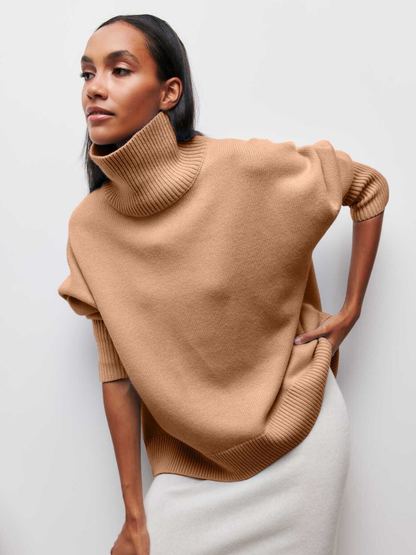 Acrylic Special Women's Clothing Party Sweater Beige Khaki 0 - Tophatter Daily Deals