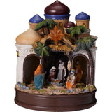 LED Musical Nativity Scene | Light-up Animated Festive Nativity Set Decoration Nativity Set - Tophatter Daily Deals