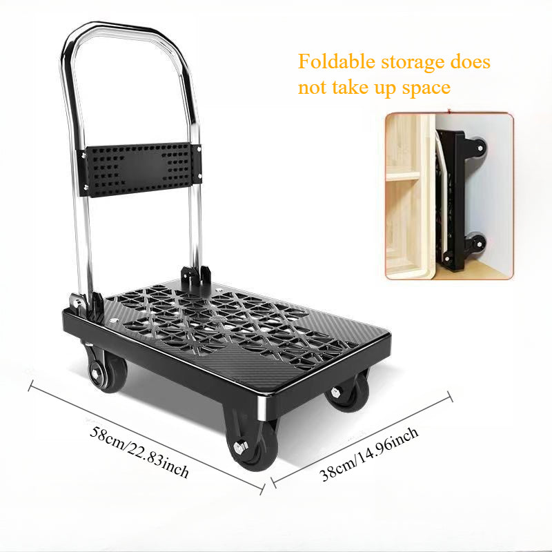 Hand Truck Folding Trolley Cart with Wheels Dollies & Hand Trucks - Tophatter Daily Deals