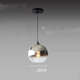 Bar Chandelier Design Restaurant Small Minimalist Bedside Cafe Gradient silver Diameter 20cm 0 - Tophatter Daily Deals