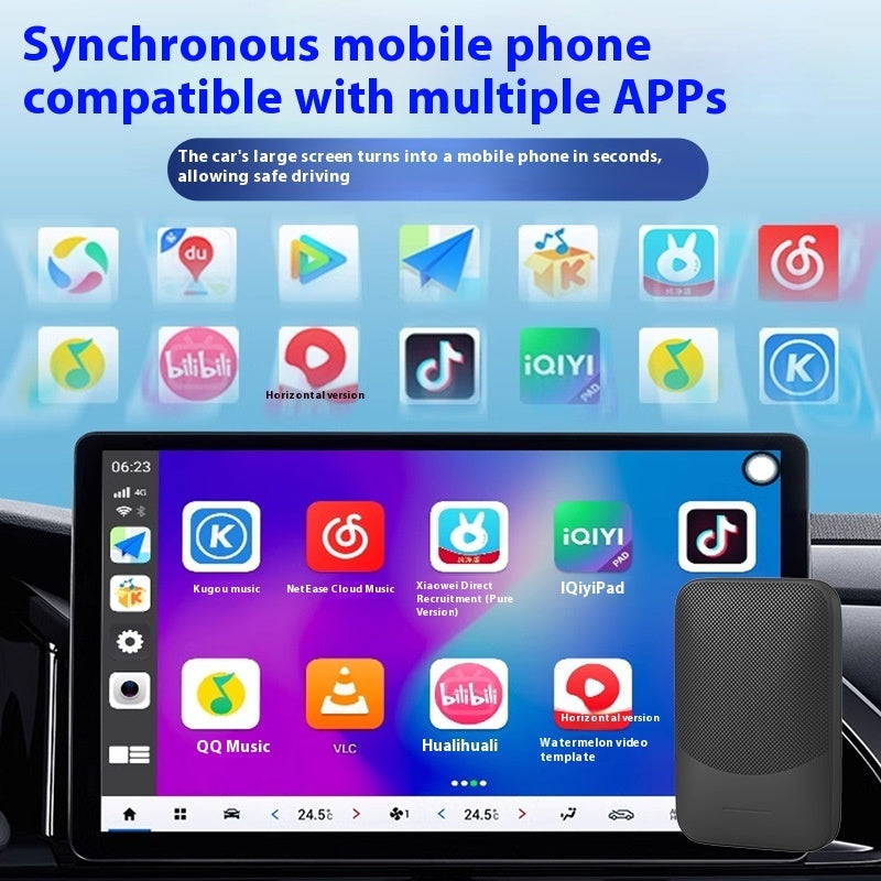 Android Auto Car Infotainment Box Wired To Wireless CarPlay 0 - Tophatter Daily Deals