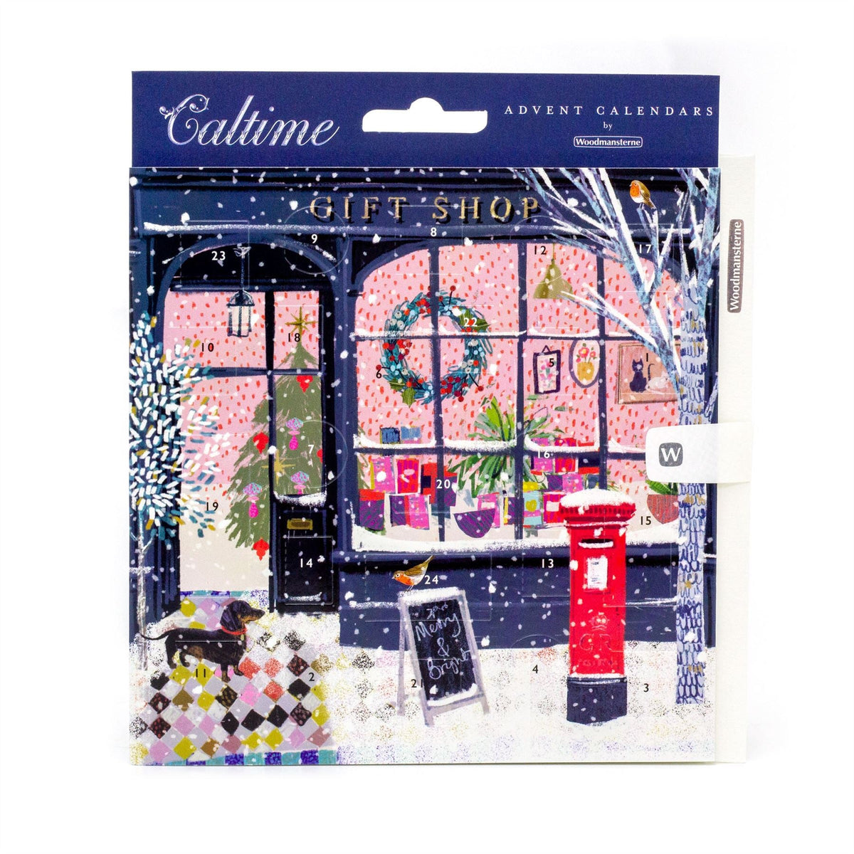 The Christmas Gift Shop - Christmas Advent Calendar Greetings Card & Envelope Advent Calendar - Tophatter Daily Deals