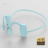 Bone Conduction Concept Bluetooth Headset, Ear-mounted Non-ear Movement Light Blue 0 - Tophatter Daily Deals