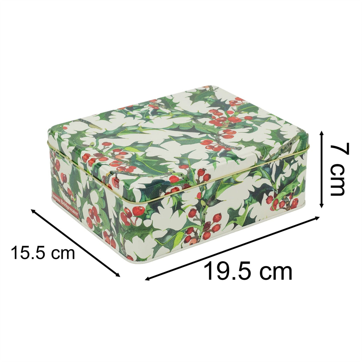 Emma Bridgewater - Holly Rectangular Tin | Christmas Storage & Display Tin Tin - Tophatter Daily Deals